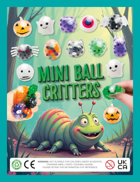 Mini Ball Critters + Free Display Card - 100 ct - 1 Vend
